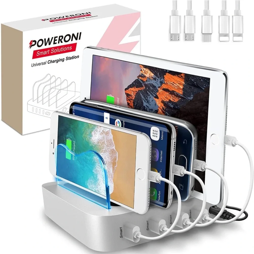 USB Charging Dock - 4-Port - Fast Charging Station for Multiple Devices